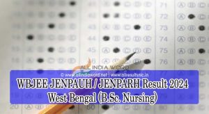 WBJEE JENPAUH JENPARH Result 2024 West Bengal