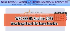 WBCHSE 12th Programme 2025 PDF Download